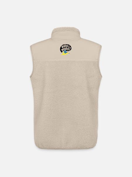 surfing bird - bird is the word - surfin bird - Unisex Sherpa Gilet by Stanley/Stella - beige