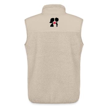 Lustige Geschenke zur Hochzeit - Unisex Sherpaweste von Stanley/Stella - Beige - Hinten - AI Model Male 178 light (178cm)