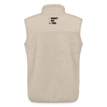 Christmas - Unisex Sherpa Gilet by Stanley/Stella - beige - Back - AI Model Male 178 light (178cm)