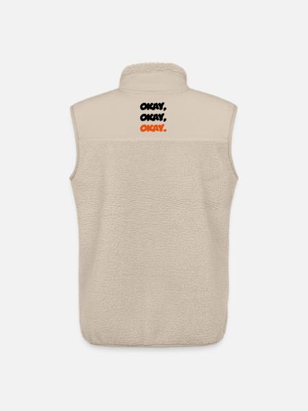 Ok - Unisex Sherpa Gilet by Stanley/Stella - beige
