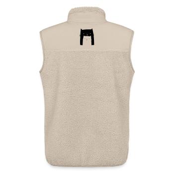 Katzen Katze Familie Geschenk Mama Kind - Unisex Sherpaweste von Stanley/Stella - Beige - Hinten - AI Model Male 178 light (178cm)