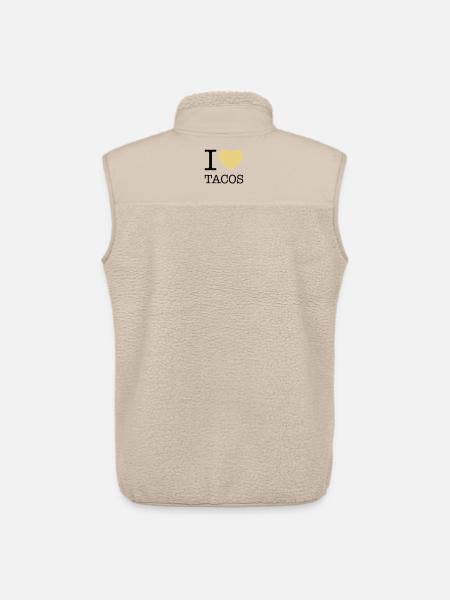 I LOVE TACOS - Unisex Sherpa Gilet by Stanley/Stella - beige