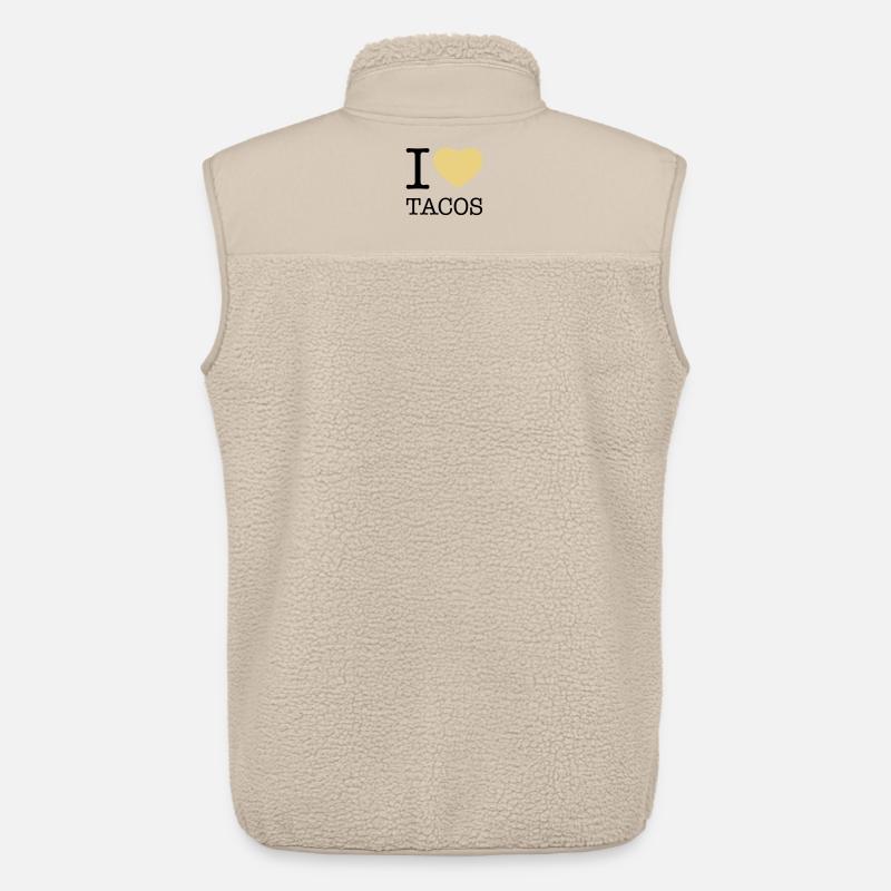 I LOVE TACOS - Unisex Sherpaweste von Stanley/Stella - Beige