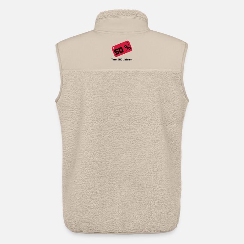50 % ... von 100 Jahren - Unisex Sherpaweste von Stanley/Stella - Beige