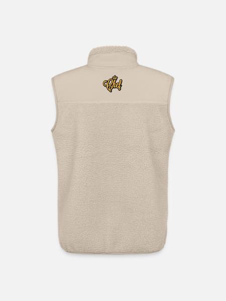 Chef | Crown | Krone - Veste sans manches sherpa unisexe Stanley/Stella - beige