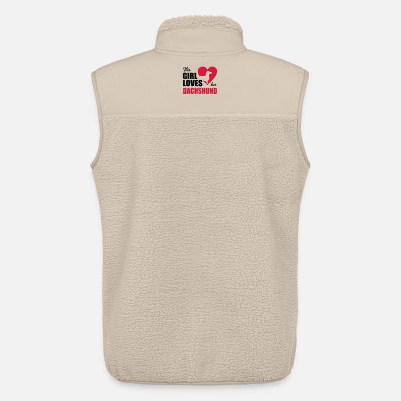 Dackel - Veste sans manches sherpa unisexe Stanley/Stella - beige