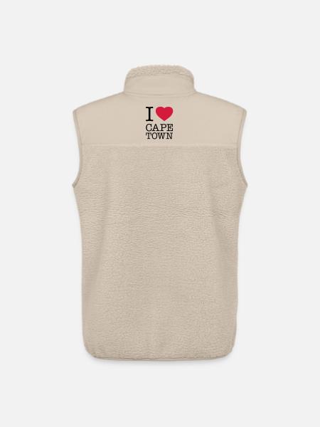 J’AIME LE CAP Kapstadt - Veste sans manches sherpa unisexe Stanley/Stella - beige