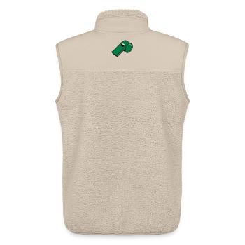 Arbitre | Tuyau - Veste sans manches sherpa unisexe Stanley/Stella - beige - Dos - AI Model Male 178 light (178cm)