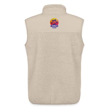 Malibu Sunset / Kalifornien / Geschenk / Retro - Unisex Sherpaweste von Stanley/Stella - Beige - Hinten - AI Model Male 178 light (178cm)