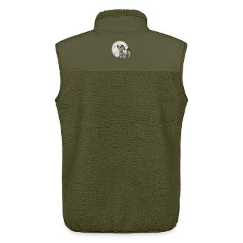 Wölfchen - Unisex Sherpaweste von Stanley/Stella - Khaki - Hinten - AI Model Male 178 light (178cm)