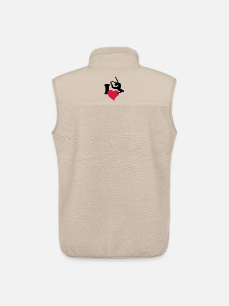 I love to dance - Unisex Sherpa Gilet by Stanley/Stella - beige
