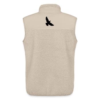 pigeon - Veste sans manches sherpa unisexe Stanley/Stella - beige - Dos - AI Model Male 178 light (178cm)
