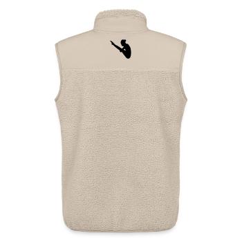 High diving - Unisex Sherpa Gilet by Stanley/Stella - beige - Back - AI Model Male 178 light (178cm)