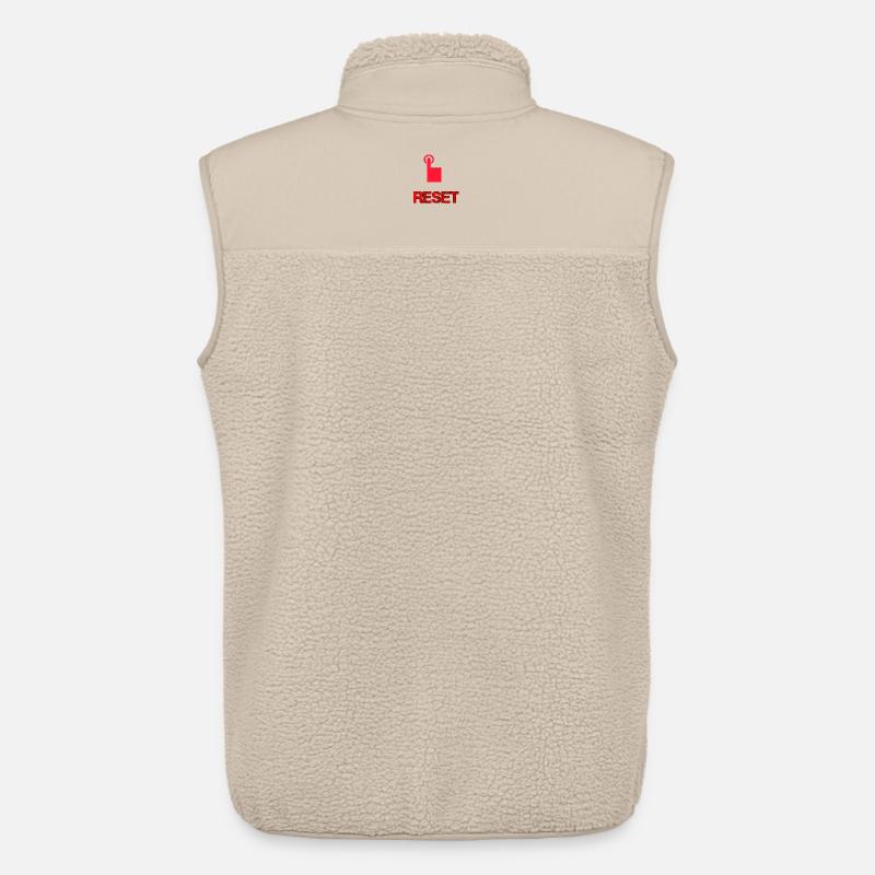 Neustart Knopf - Unisex Sherpaweste von Stanley/Stella - Beige