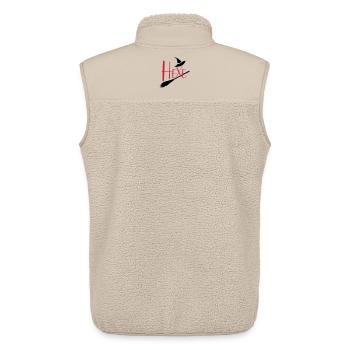 Hexe fliegender Hexenbesen - Unisex Sherpaweste von Stanley/Stella - Beige - Hinten - AI Model Male 178 light (178cm)