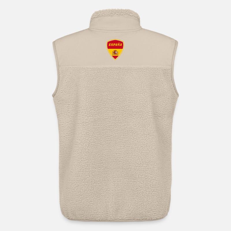 Spanien Wappen Flagge Geschenk - Unisex Sherpaweste von Stanley/Stella - Beige