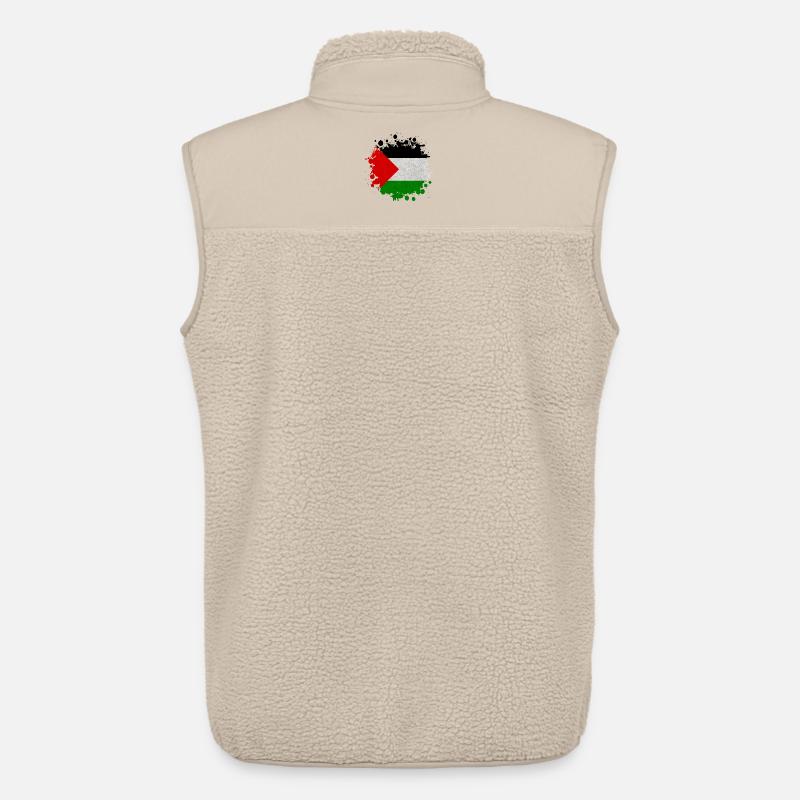 Palästina Klecks Flagge Geschenk - Unisex Sherpaweste von Stanley/Stella - Beige