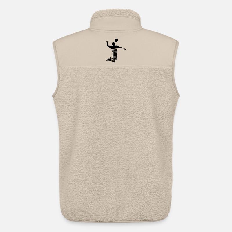 Volleyball - Unisex Sherpaweste von Stanley/Stella - Beige