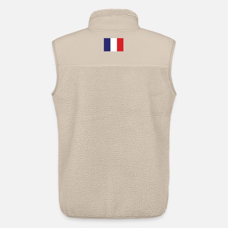 Frankreich Flagge - Unisex Sherpaweste von Stanley/Stella - Beige