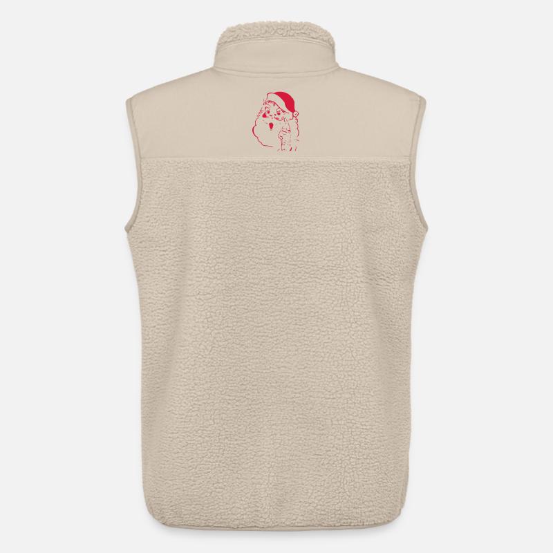 Weihnachtsmann - Unisex Sherpaweste von Stanley/Stella - Beige