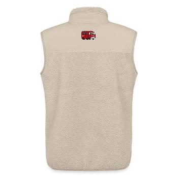 ELW - Unisex Sherpa Gilet by Stanley/Stella - beige - Back - AI Model Male 178 light (178cm)