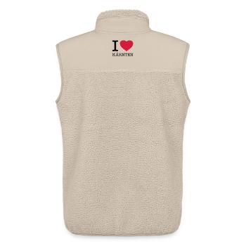 I LOVE KÄRNTEN Austria Österreich - Unisex Sherpaweste von Stanley/Stella - Beige - Hinten - AI Model Male 178 light (178cm)