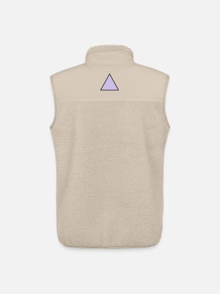hipster triangle triangle shape - Unisex Sherpa Gilet by Stanley/Stella - beige