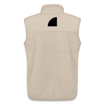 Viertelkreis - Unisex Sherpaweste von Stanley/Stella - Beige - Hinten - AI Model Male 178 light (178cm)