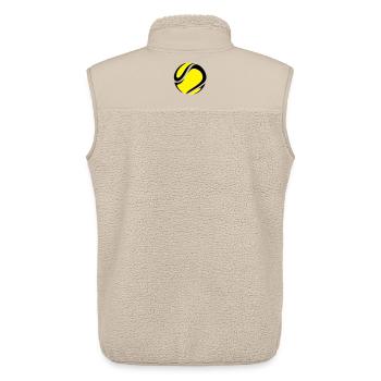 Balle de tennis - Veste sans manches sherpa unisexe Stanley/Stella - beige - Dos - AI Model Male 178 light (178cm)