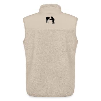 Cowboy - Veste sans manches sherpa unisexe Stanley/Stella - beige - Dos - AI Model Male 178 light (178cm)