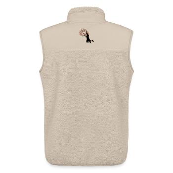 basketball - Unisex Sherpa Gilet by Stanley/Stella - beige - Back - AI Model Male 178 light (178cm)