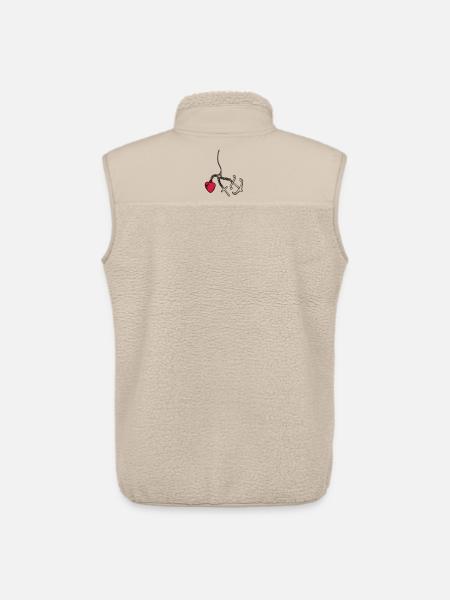 faith, love, hope heart - Unisex Sherpa Gilet by Stanley/Stella - beige