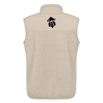 Biker - Unisex Sherpaweste von Stanley/Stella - Beige - Hinten - AI Model Male 178 light (178cm)