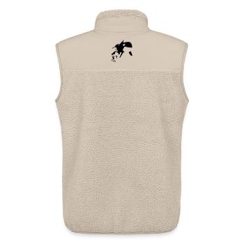 orcas - Unisex Sherpa Gilet by Stanley/Stella - beige - Back - AI Model Male 178 light (178cm)