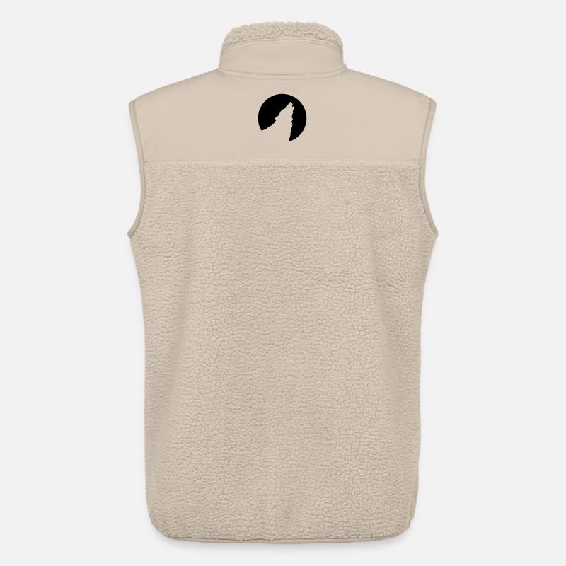 heulender Wolf - Unisex Sherpaweste von Stanley/Stella - Beige