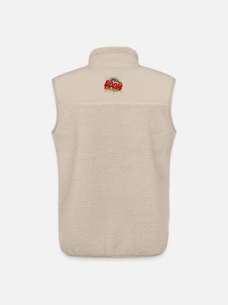 Boom Comic Graphic - Unisex Sherpa Gilet by Stanley/Stella - beige