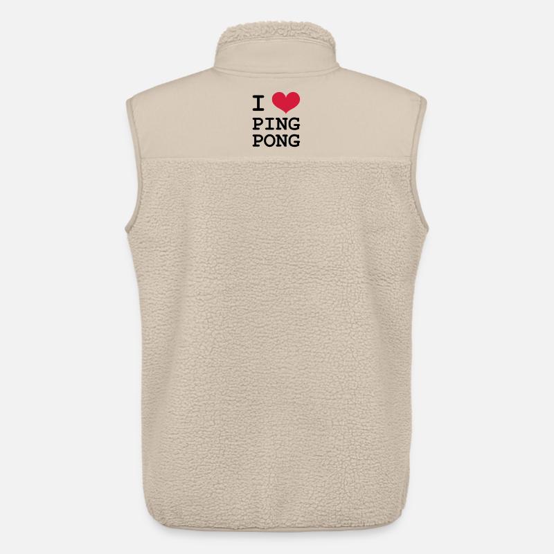 I Love Ping Pong - Unisex Sherpaweste von Stanley/Stella - Beige