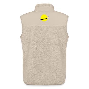 frohes_fest_weihnachtsmann - Unisex Sherpaweste von Stanley/Stella - Beige - Hinten - AI Model Male 178 light (178cm)