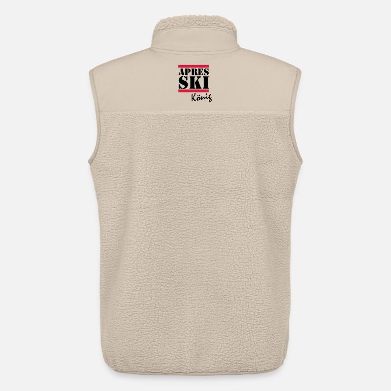 APRES SKI KING - Veste sans manches sherpa unisexe Stanley/Stella - beige