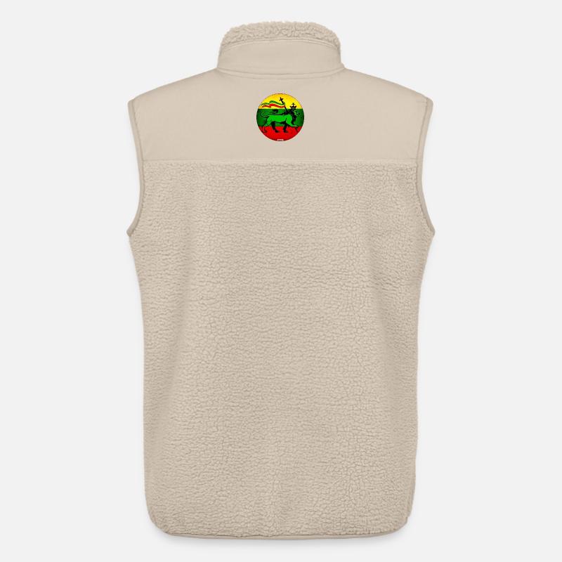 Löwe Judah Reggae Flagge - Unisex Sherpaweste von Stanley/Stella - Beige