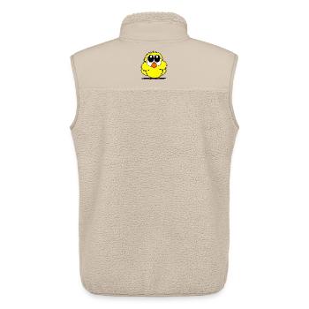 Sweet Chicken - Unisex Sherpa Gilet by Stanley/Stella - beige - Back - AI Model Male 178 light (178cm)