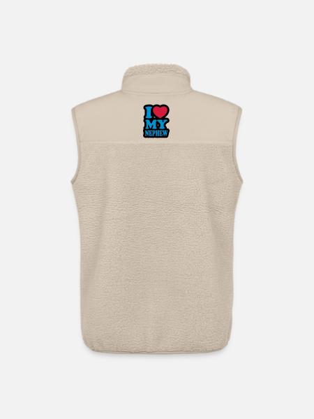 I love my nephew - Unisex Sherpa Gilet by Stanley/Stella - beige