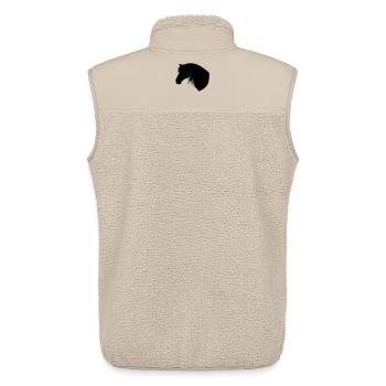 Horse - Unisex Sherpa Gilet by Stanley/Stella - beige - Back - AI Model Male 178 light (178cm)