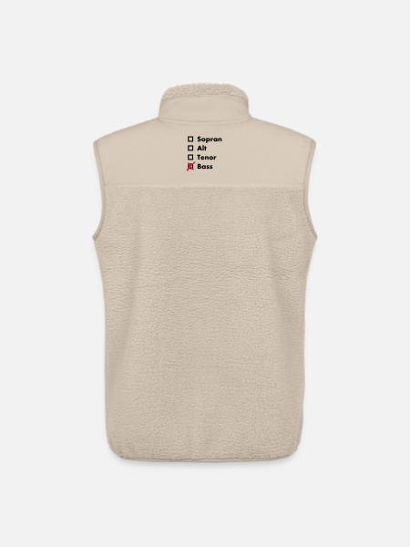 Bass - Unisex Sherpaweste von Stanley/Stella - Beige