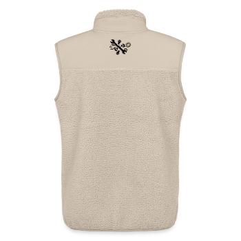 Schrauben,Muttern und Schraubenschlüssel - Unisex Sherpaweste von Stanley/Stella - Beige - Hinten - AI Model Male 178 light (178cm)