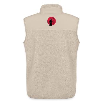 skeleton - Unisex Sherpa Gilet by Stanley/Stella - beige - Back - AI Model Male 178 light (178cm)