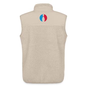 Bowling - Unisex Sherpaweste von Stanley/Stella - Beige - Hinten - AI Model Male 178 light (178cm)