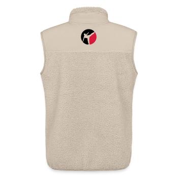Karate - Unisex Sherpaweste von Stanley/Stella - Beige - Hinten - AI Model Male 178 light (178cm)