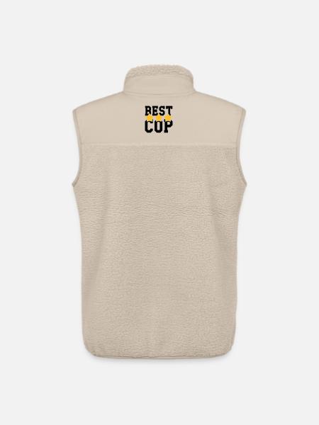 Best Cop ! - Veste sans manches sherpa unisexe Stanley/Stella - beige