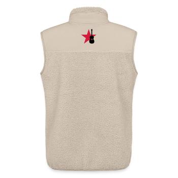 Guitarist / Gitarrist / Guitariste - Unisex Sherpa Gilet by Stanley/Stella - beige - Back - AI Model Male 178 light (178cm)